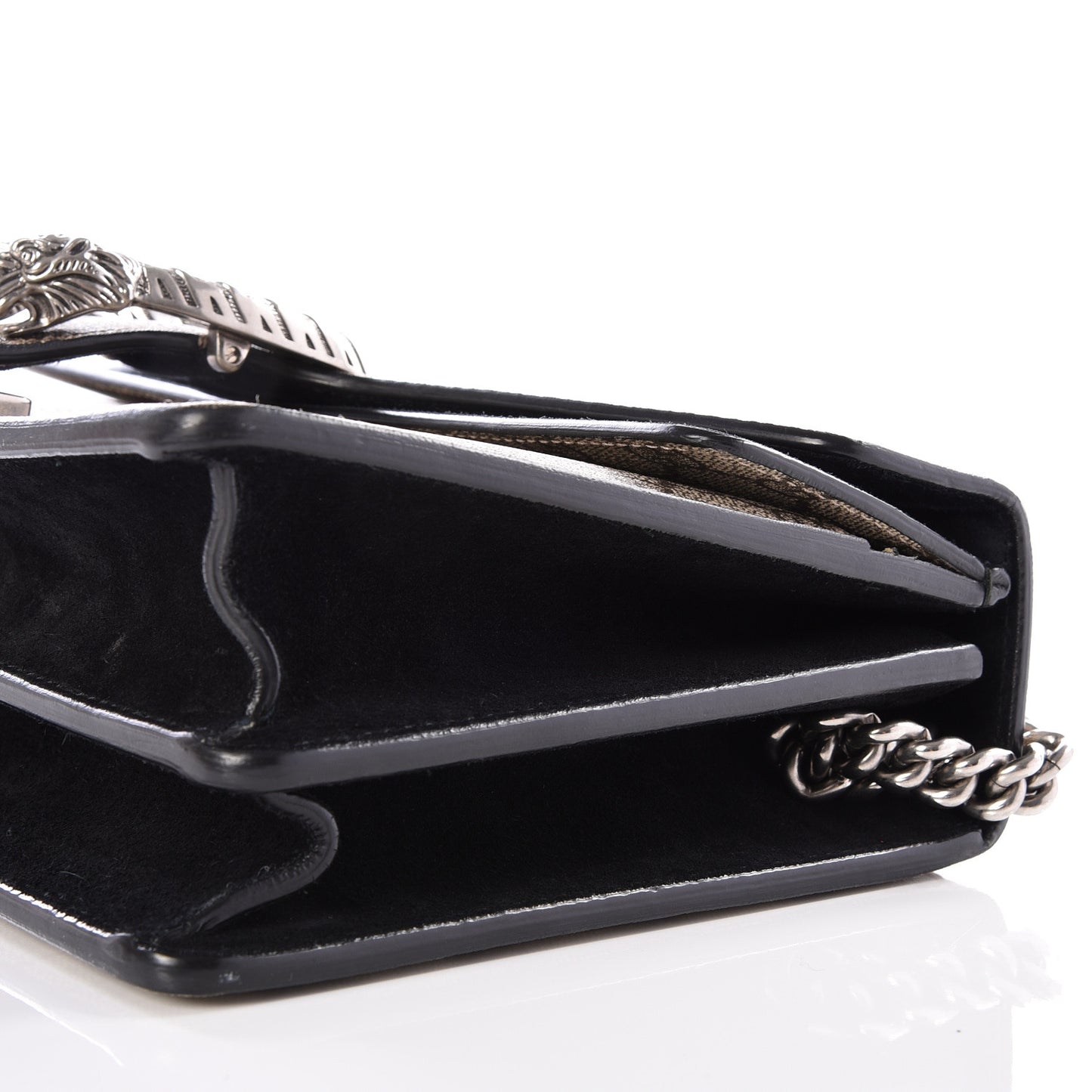 GG Supreme Monogram Small Dionysus Shoulder Bag Black