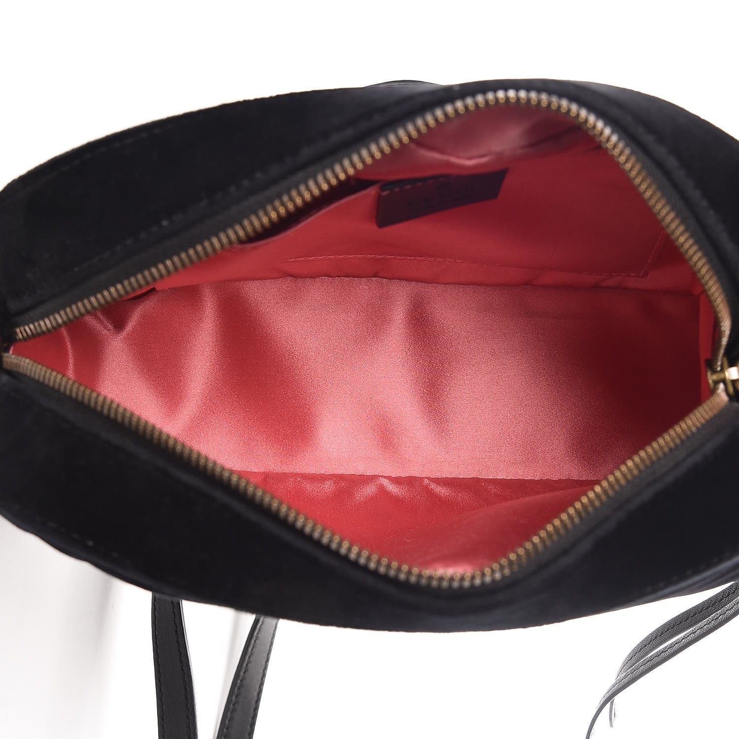 Gucci Velvet Matelasse Small GG Marmont Chain Shoulder Bag Black 5 of 21