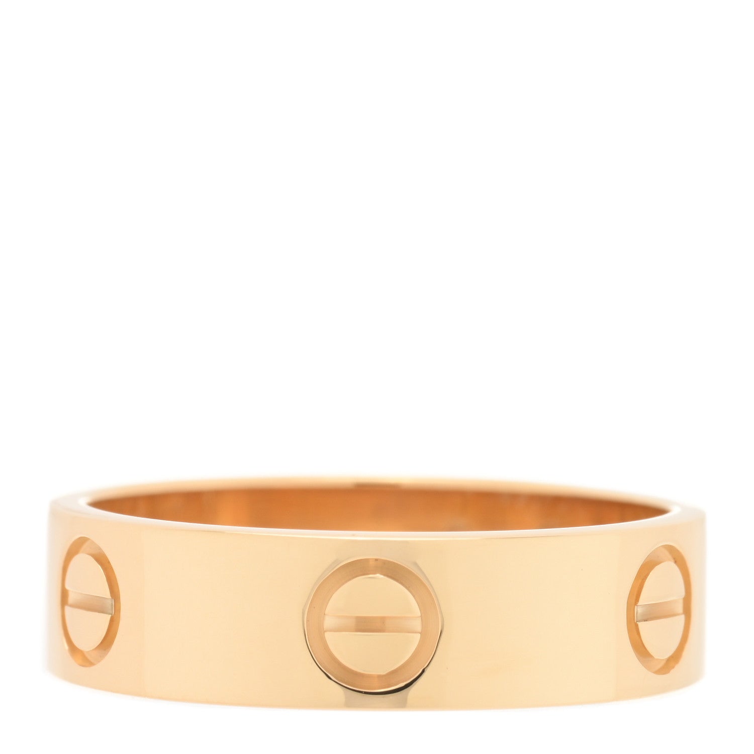 Cartier 18K Yellow Gold 5.5mm LOVE Ring 56 7.5 3 of 5