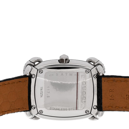 Gucci Stainless Steel Lizard Diamond 28mm Horsebit Quartz Watch Black 4 of 4