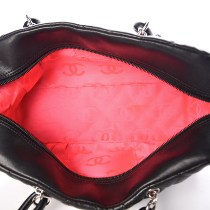 Chanel Calfskin Quilted Large Cambon Bowler Black 5 of 11