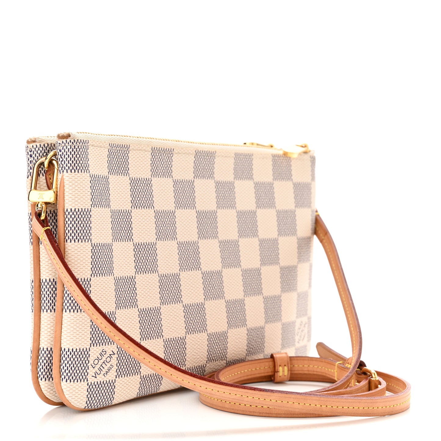 Damier Azur Double Zip Pochette