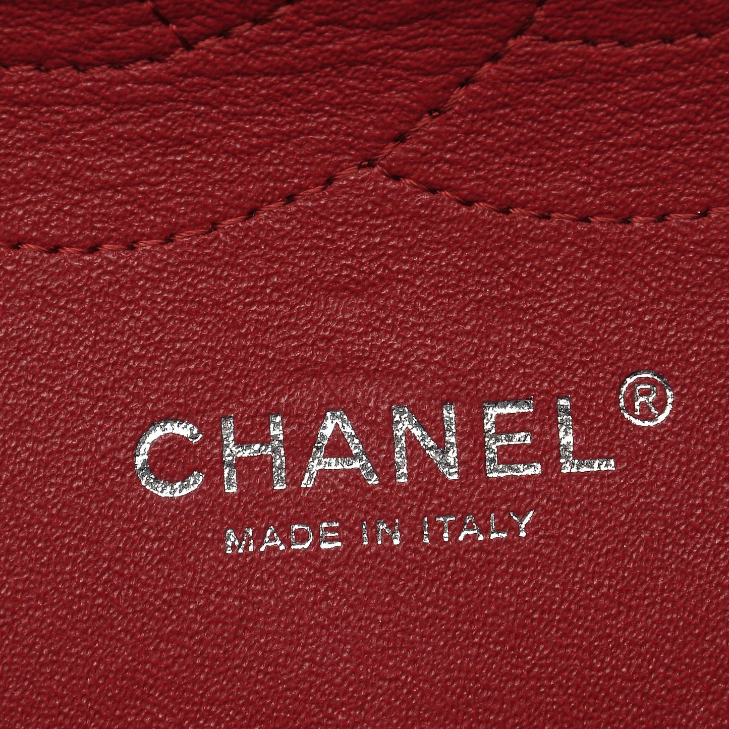 Caviar Quilted Jumbo Double Flap Red