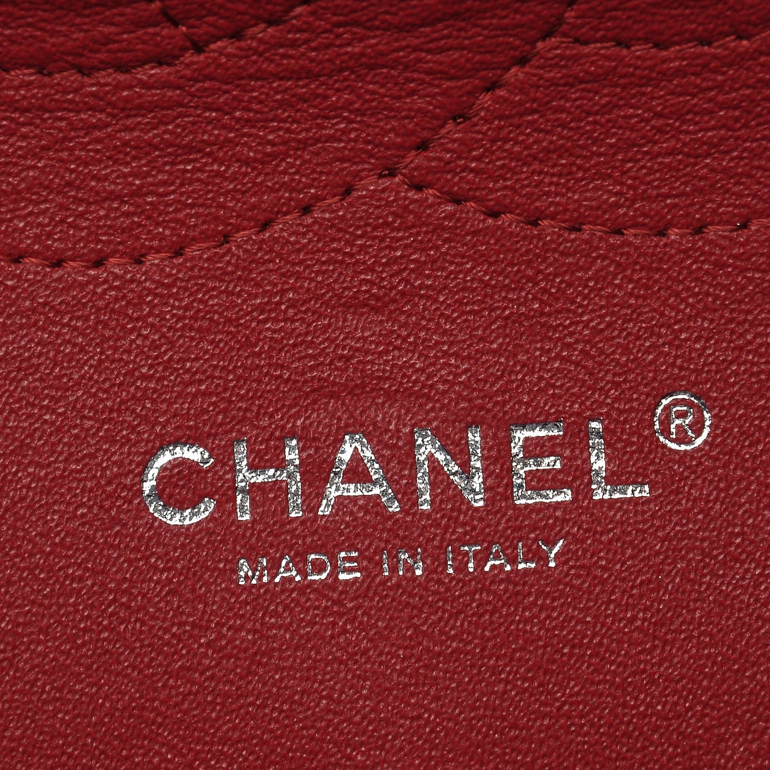 Chanel Caviar Quilted Jumbo Double Flap Red 6 of 8
