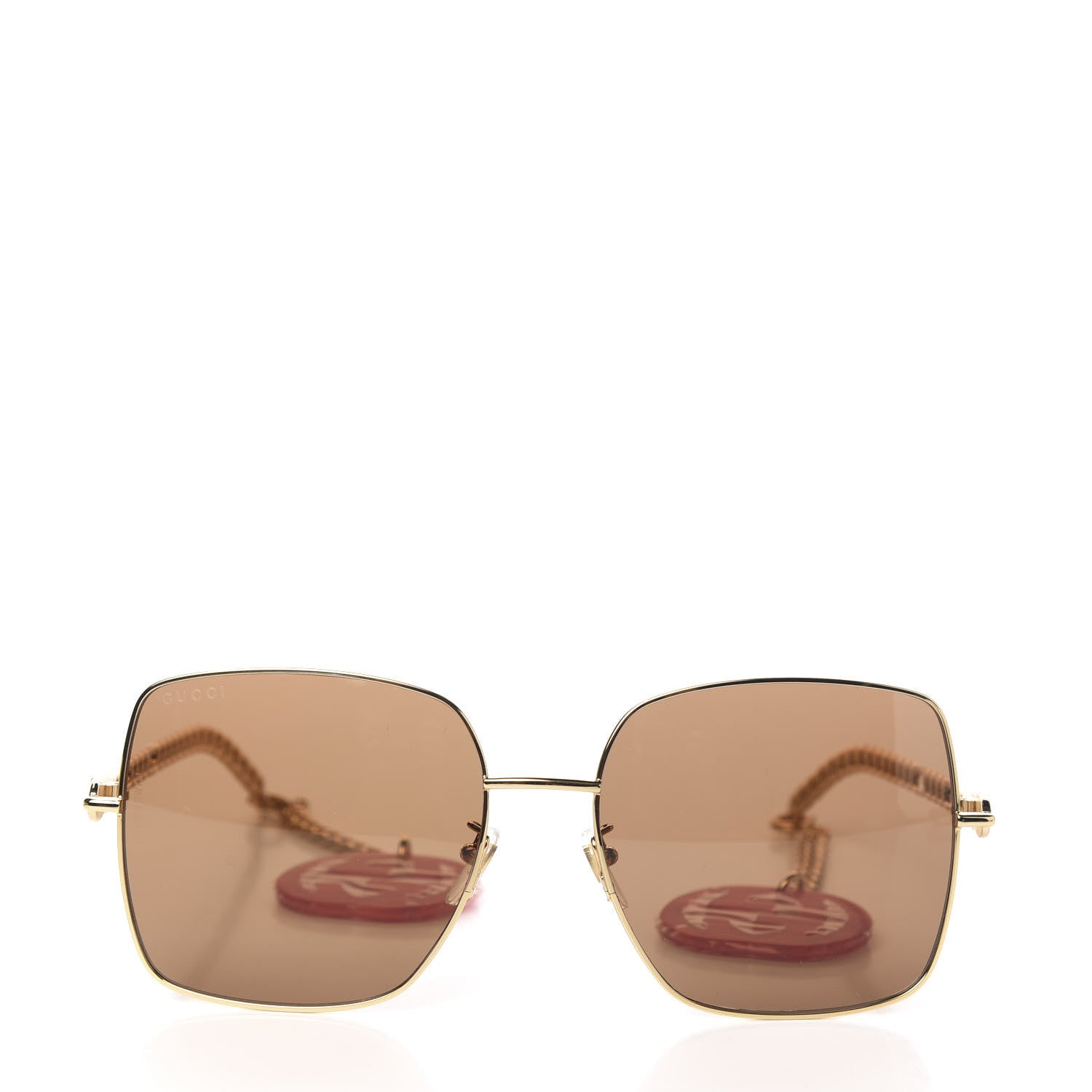 Gucci Square Frame GG0724S Sunglasses Beige 2 of 7