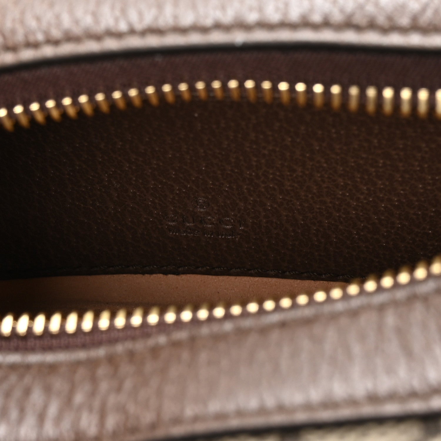 Gucci GG Supreme Monogram Textured Calfskin Web Mini Ophidia Half Moon Hobo Beige Ebony New Acero 10 of 21