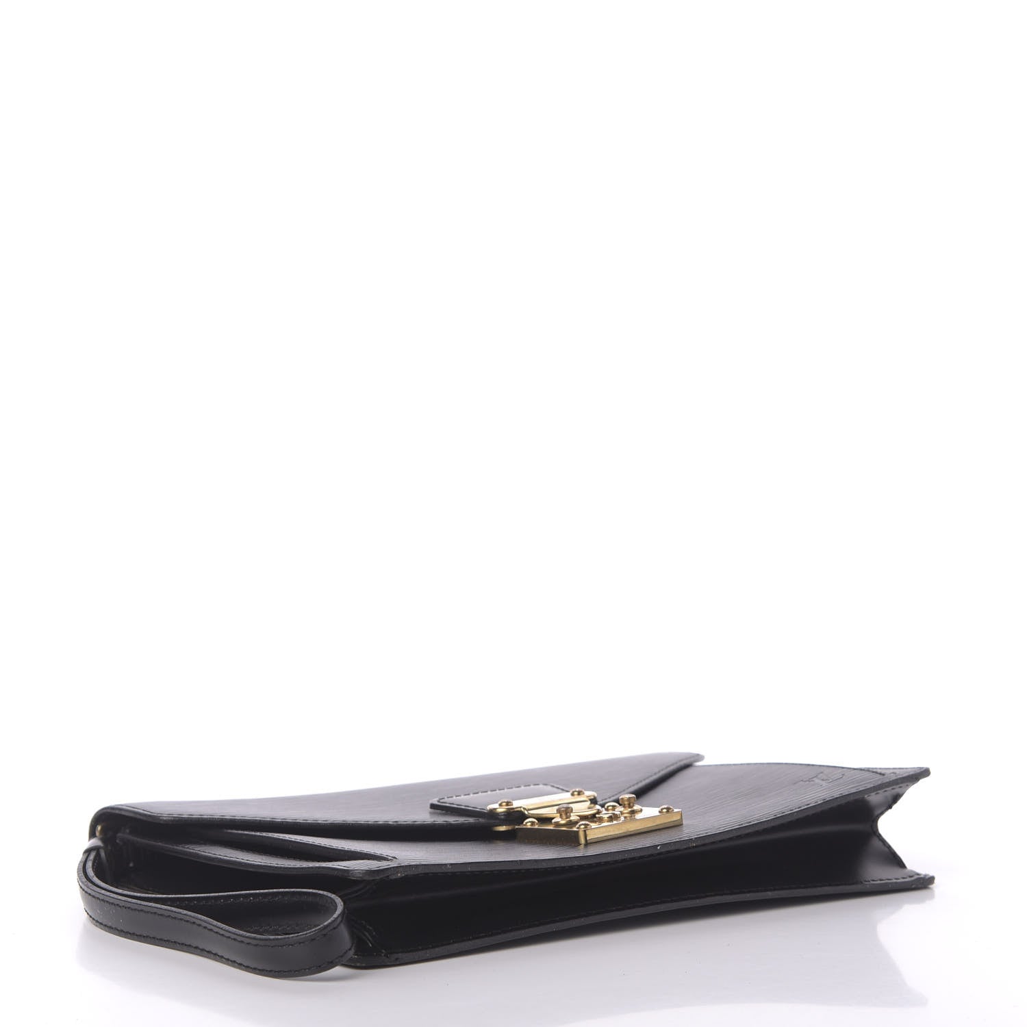 Louis Vuitton Epi Pochette Sellier Dragonne Clutch Black 4 of 11