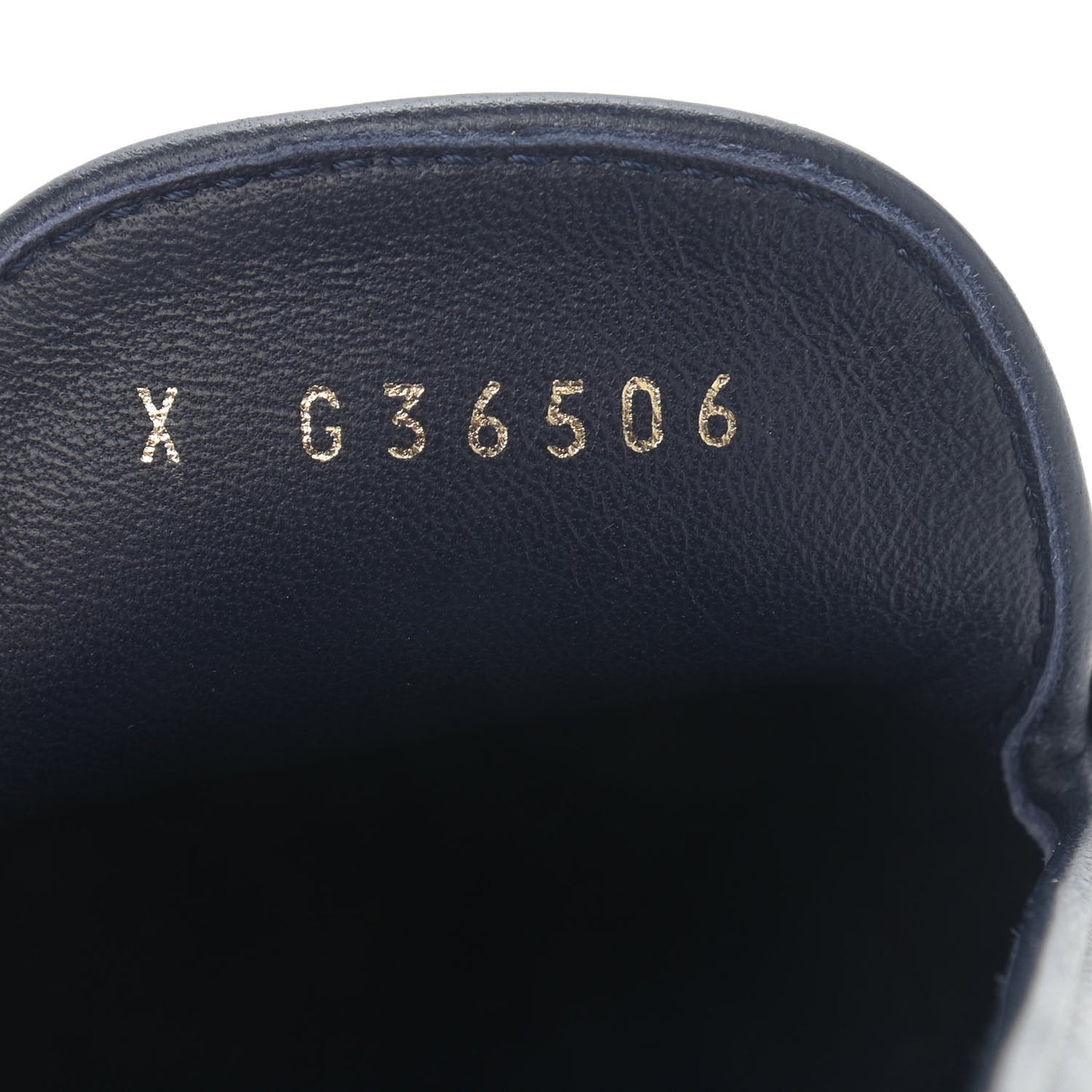 Lambskin Quilted Womens CC Loafers 37 Navy
