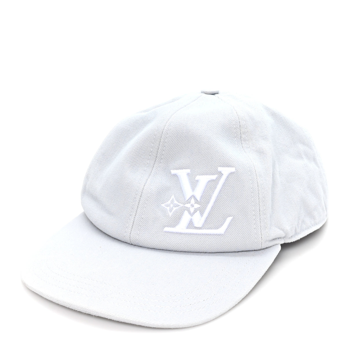Louis Vuitton Cotton Monogram Embroidered LV Smash Cap Light Grey 1 of 8