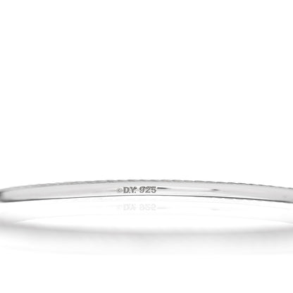 David Yurman Sterling Silver 4mm Cable Classics Bangle Bracelet 3 of 4