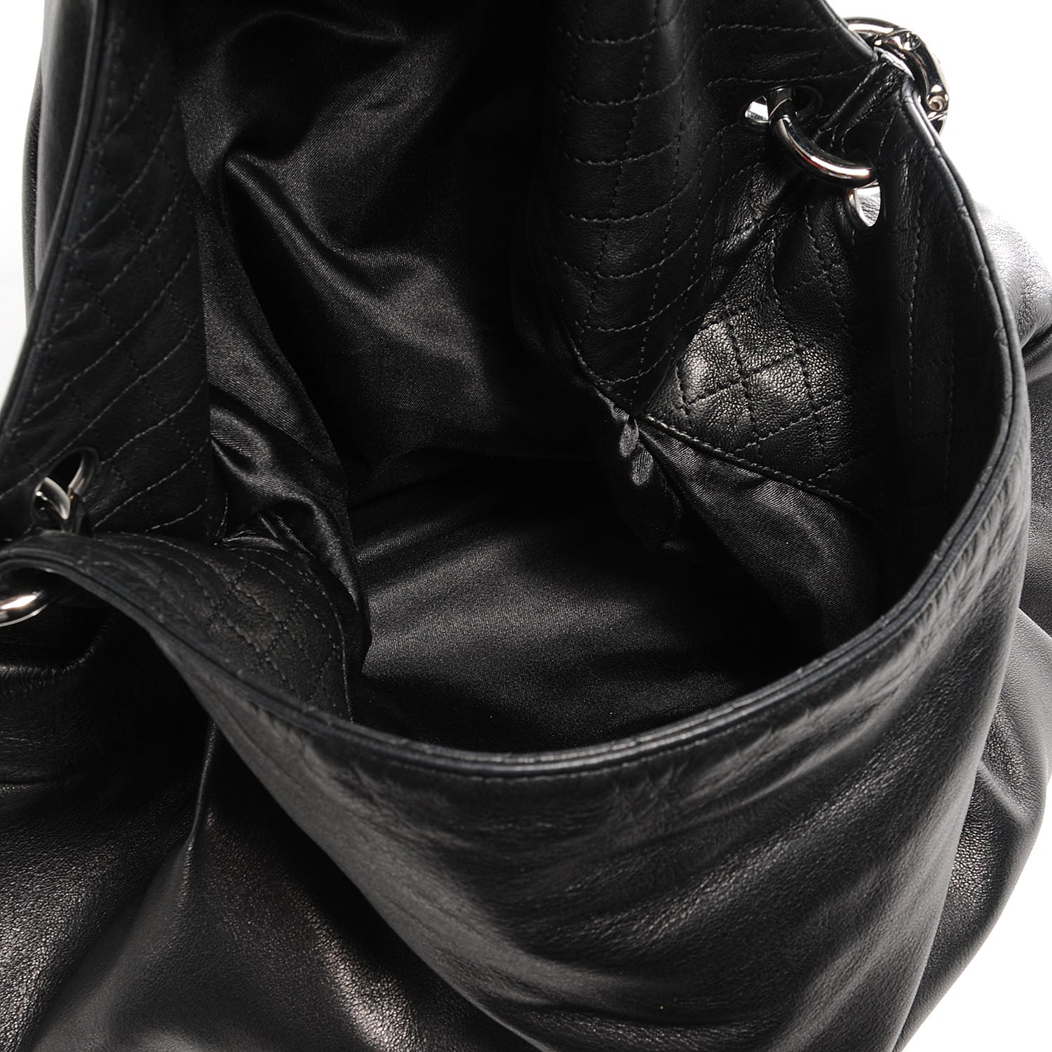 Chanel Lambskin Soft and Chain Large Hobo Black 5 of 7
