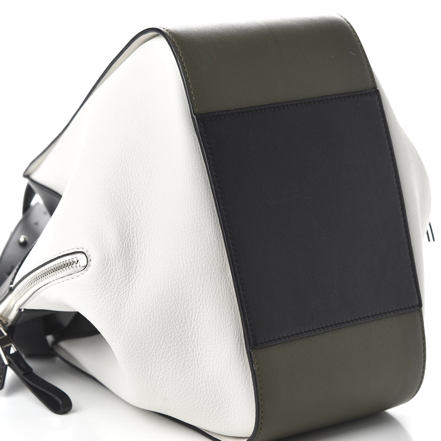 Loewe Calfskin Small Hammock Shoulder Bag Khaki Green Soft White 7 of 11