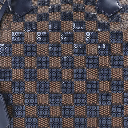 Louis Vuitton Damier Paillettes Speedy 30 Blue 10 of 14