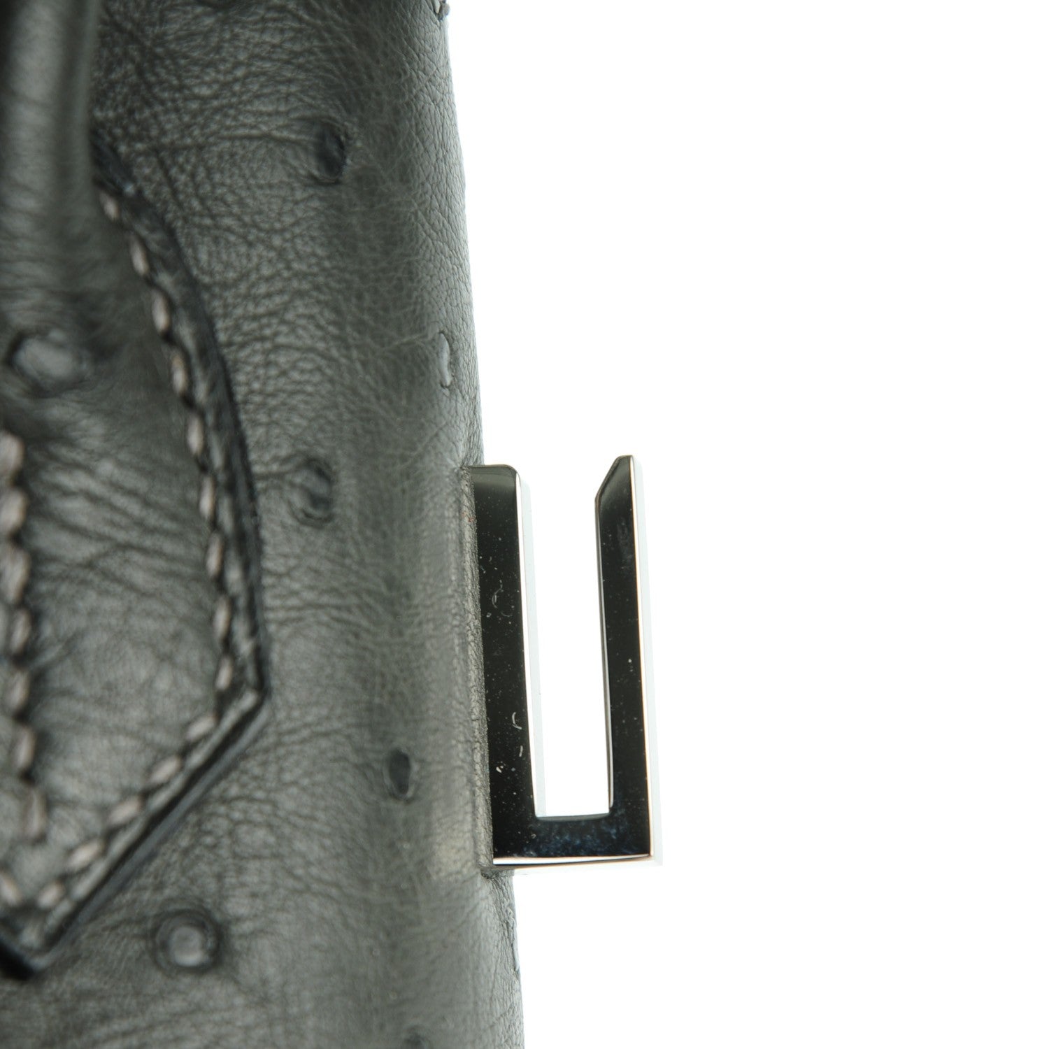 Hermes Ostrich Birkin 30 Graphite 16 of 27