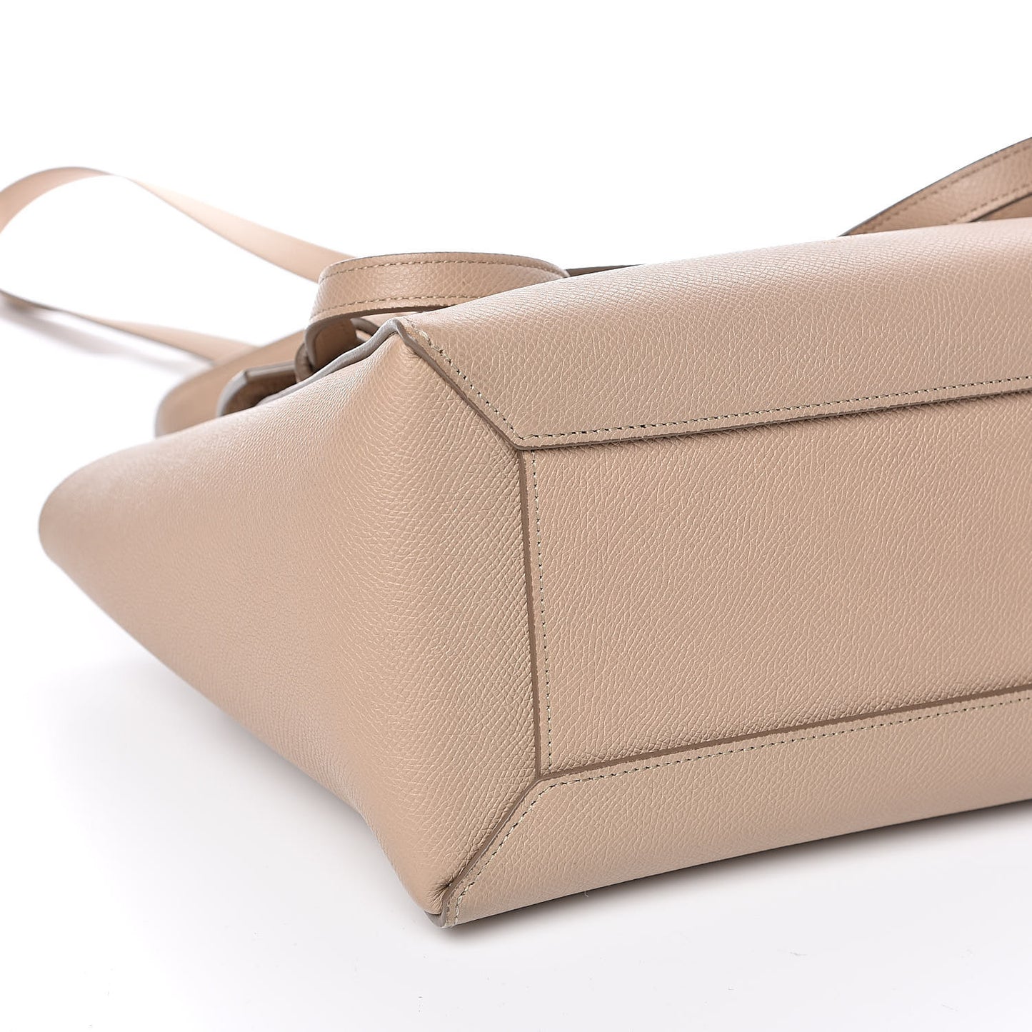 Grained Calfskin Micro Belt Bag Light Taupe