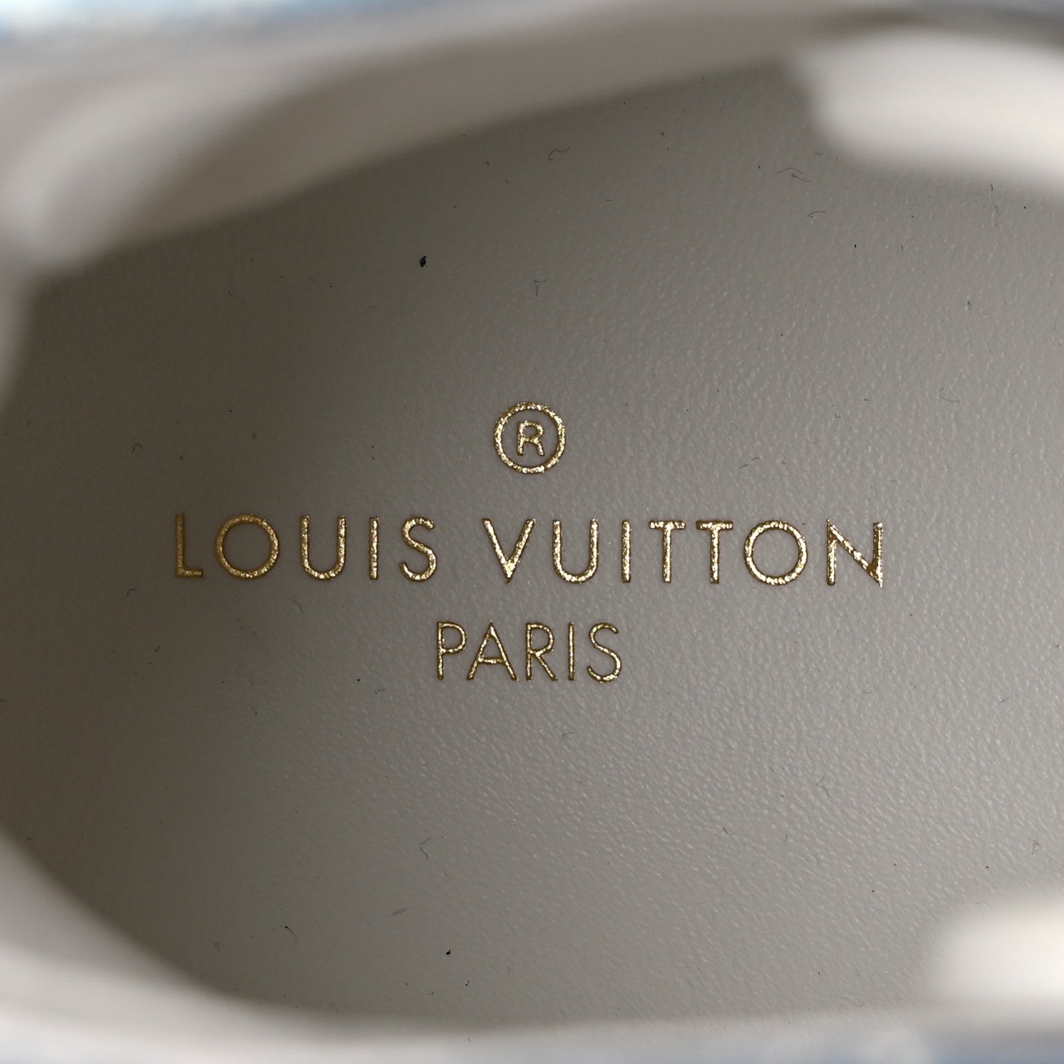 Louis Vuitton Calfskin Denim Monogram Mens Tattoo Sneaker Boots 11 White Blue 7 of 12