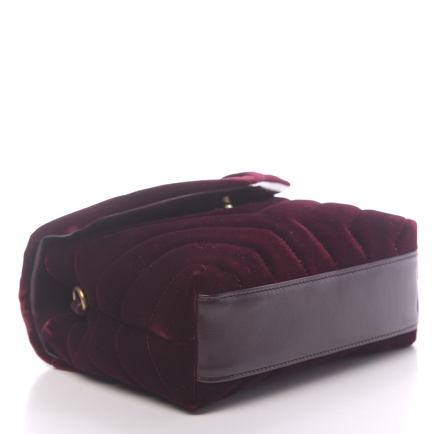 Velvet Y Quilted Monogram Toy Loulou Crossbody Bag French Burgundy
