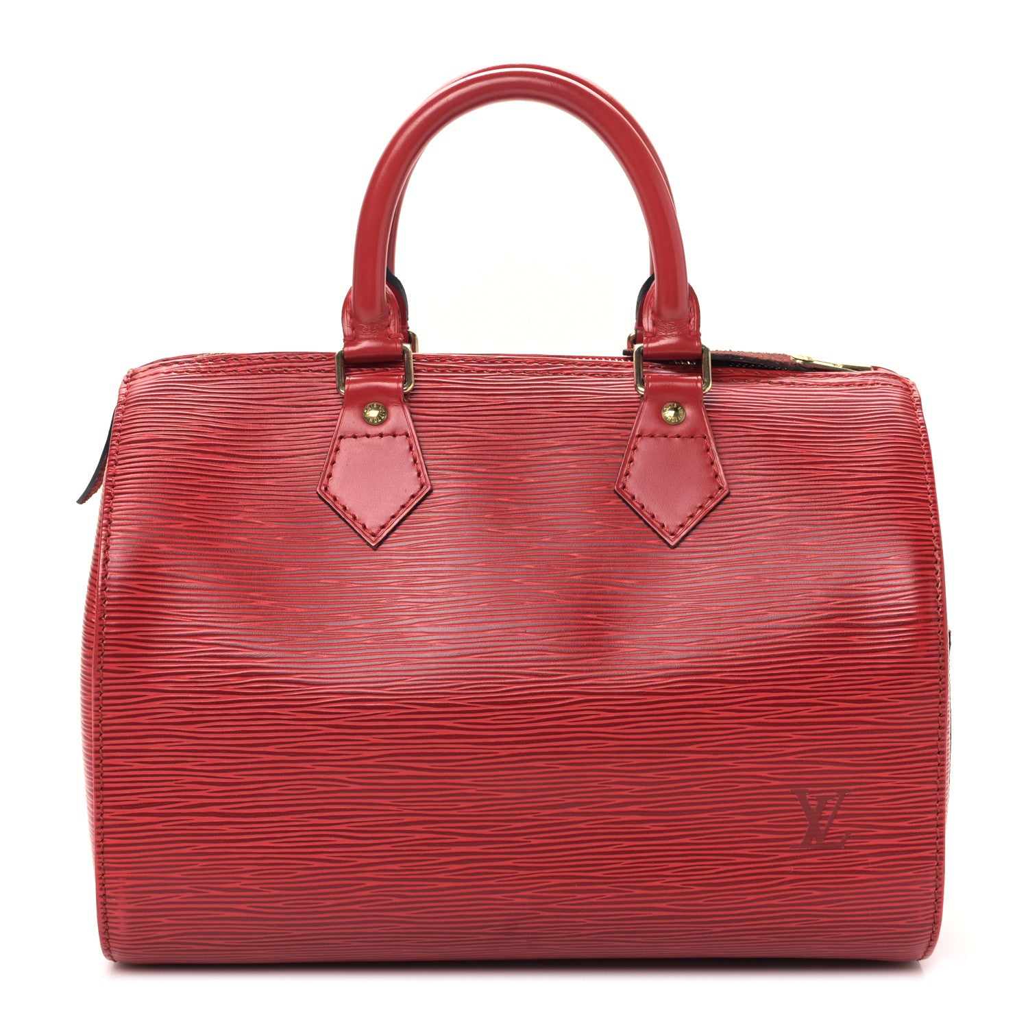 Louis Vuitton Epi Speedy 25 Castillan Red 1 of 8