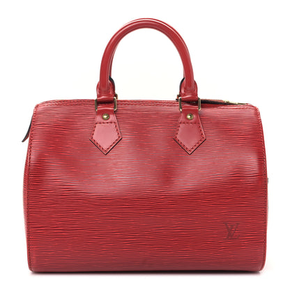 Louis Vuitton Epi Speedy 25 Castillan Red 1 of 8