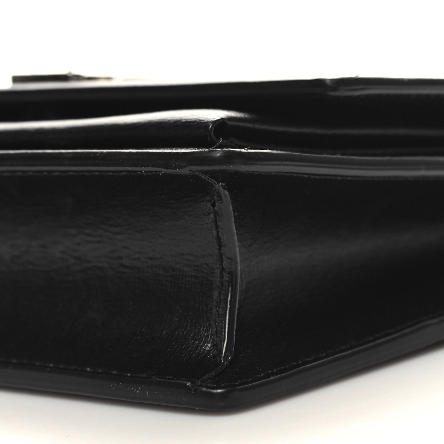Calfskin Monogram Sunset Top Handle Chain Wallet Black