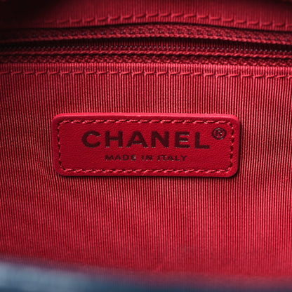 Chanel Aged Calfskin Chevron Quilted Medium Gabrielle Hobo Blue 6 of 10