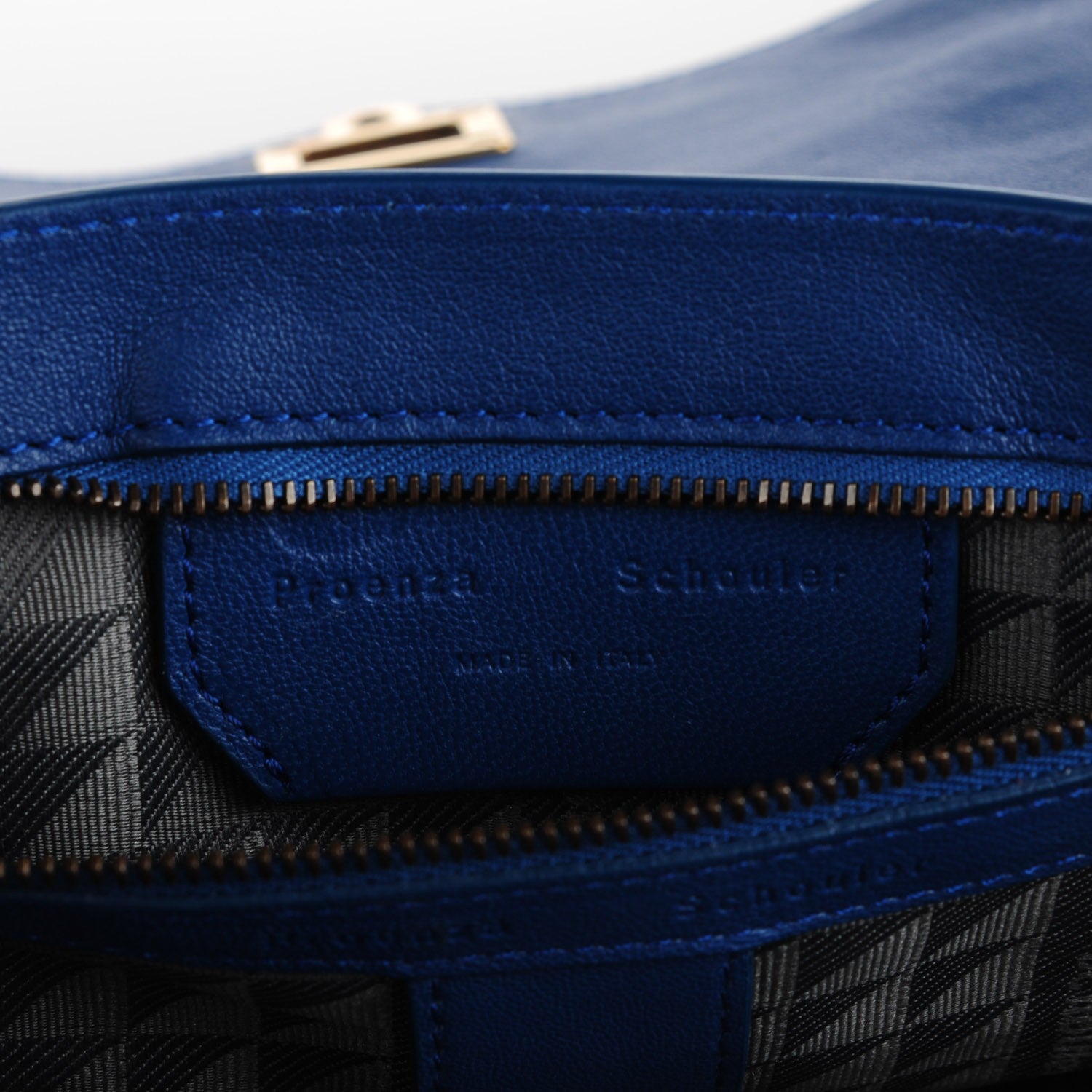 Proenza Schouler Lambskin PS1 Medium Satchel Royal Blue 13 of 13