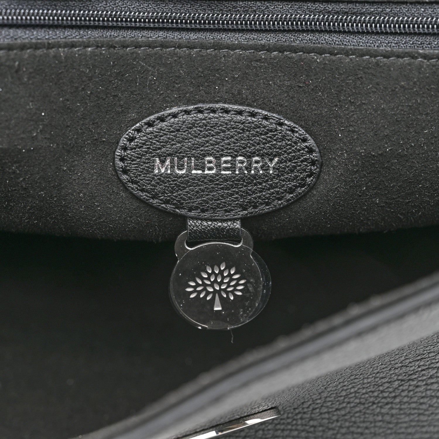 Mulberry Glossy Goatskin Medium Lily Black 6 of 10