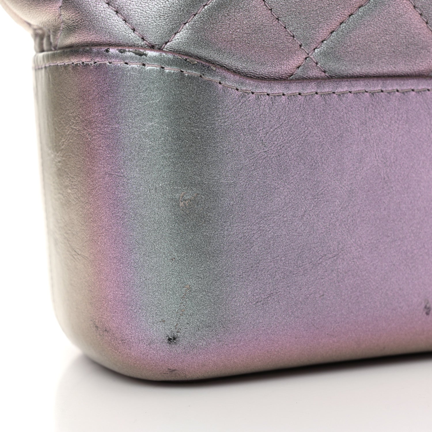 Chanel Iridescent Lambskin Calfskin Quilted Medium Gabrielle Hobo Light Purple 12 of 13
