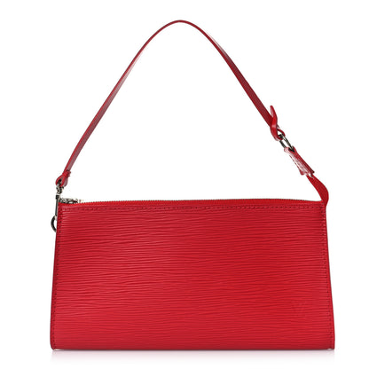 Louis Vuitton Epi Pochette Accessories 24 Castillan Red 1 of 9