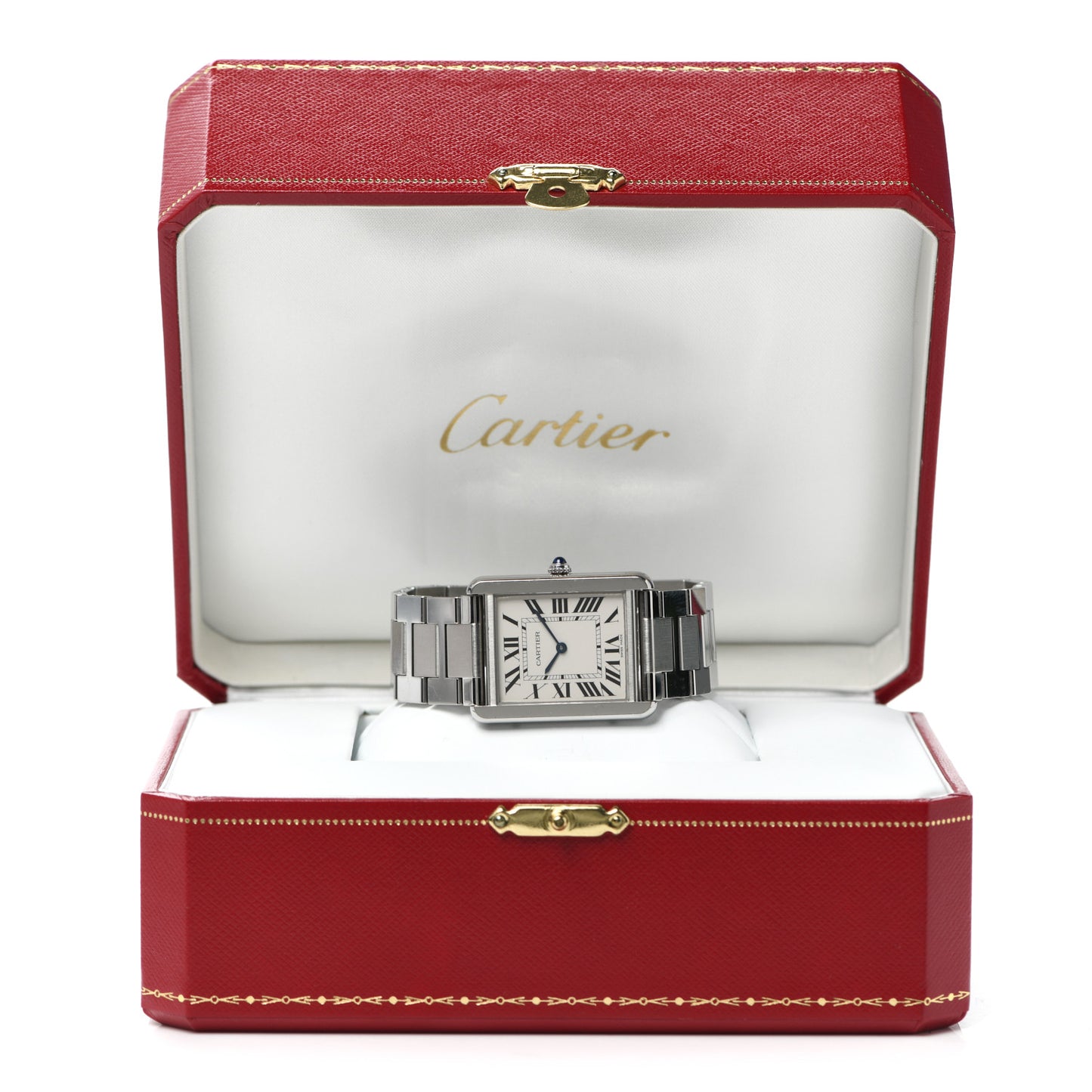 Stainless Steel 27mm Tank Solo Quartz Watch
