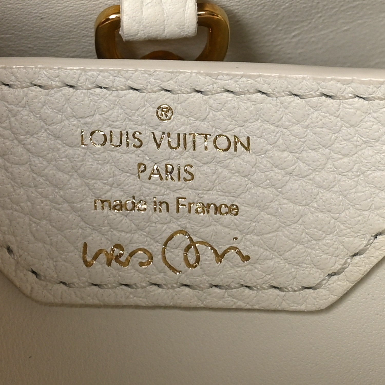 Louis Vuitton X UF Taurillon Artycapucines BB White 8 of 11