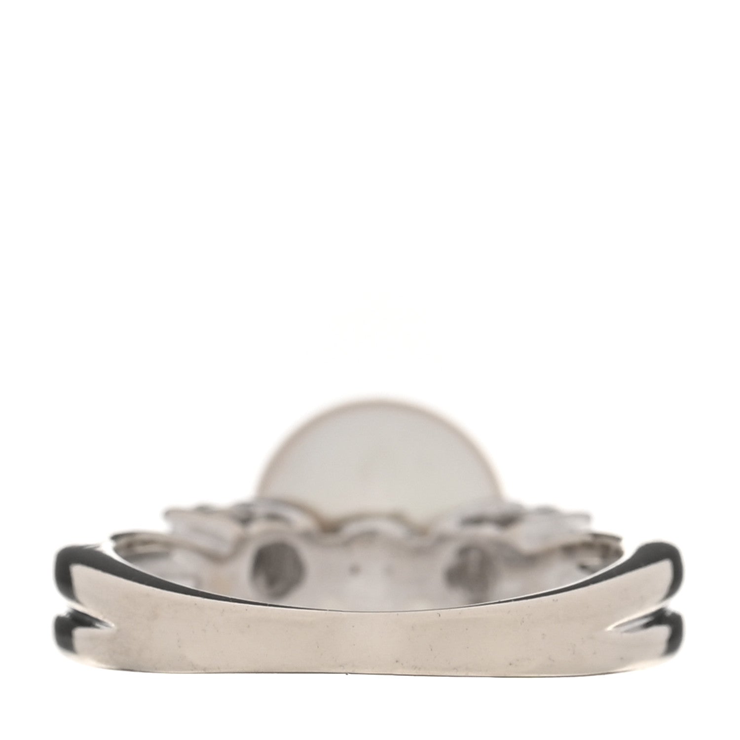 Mikimoto 18K White Gold Diamond Akoya Cultured Pearl 8mm Ring 46 3.75 3 of 5