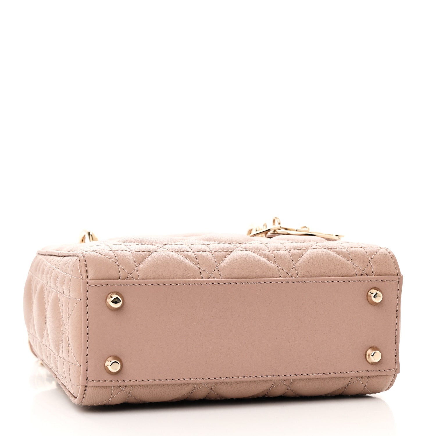 Christian Dior Lambskin Cannage Mini Lady Dior Fard 4 of 9