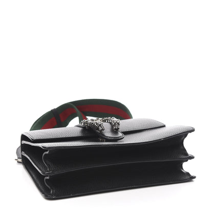 Gucci Dollar Calfskin Crystal Web Medium Dionysus Bamboo Top Handle Bag Black Black Diamond 5 of 10