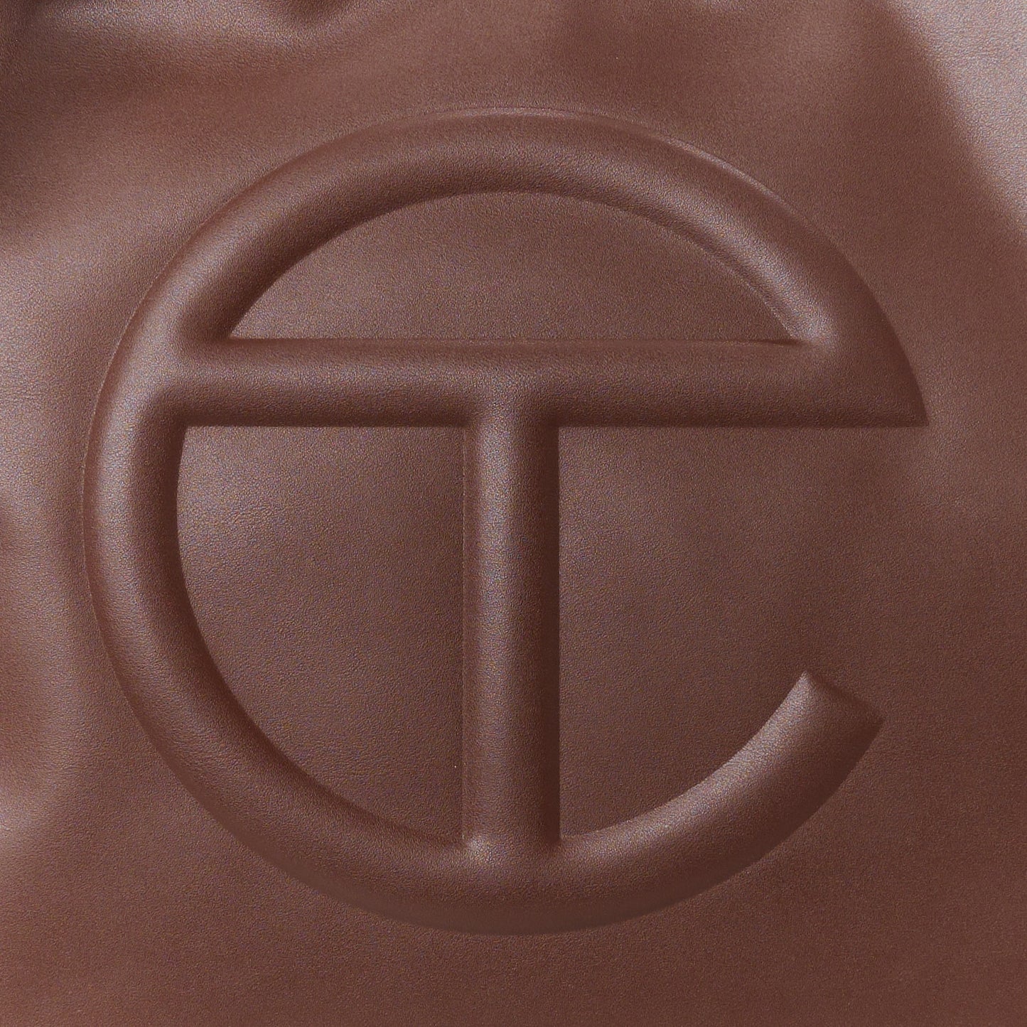 Vegan Leather Large Shopping Bag Chocolate