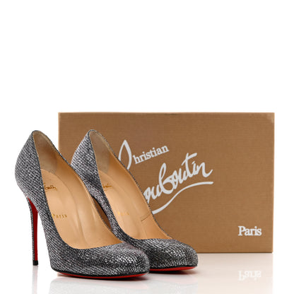 Christian Louboutin Lady Glitter Fifi 100 Pumps 39 Silver 12 of 12