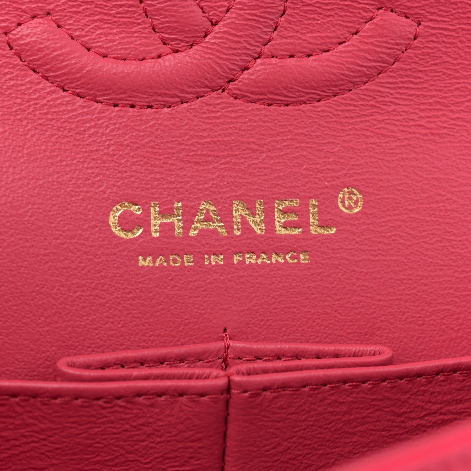 Chanel Lambskin Quilted Small Double Flap Dark Pink 6 of 10