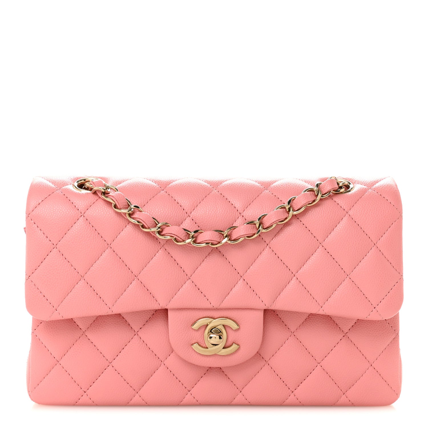 Chanel Caviar Quilted Small Double Flap Light Pink 1 of 11