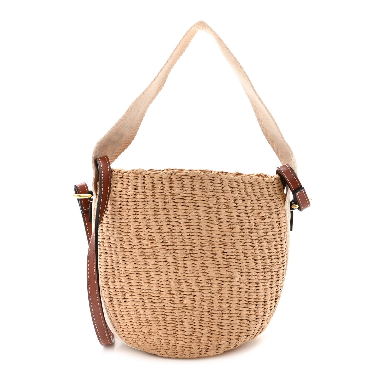 Natural Woven Fiber Small Woody Basket