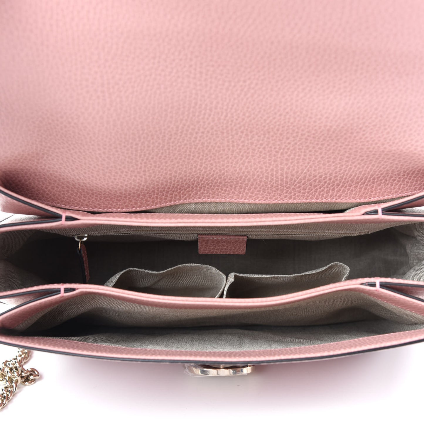 Dollar Calfskin Medium Interlocking G Top Handle Shoulder Bag Soft Pink