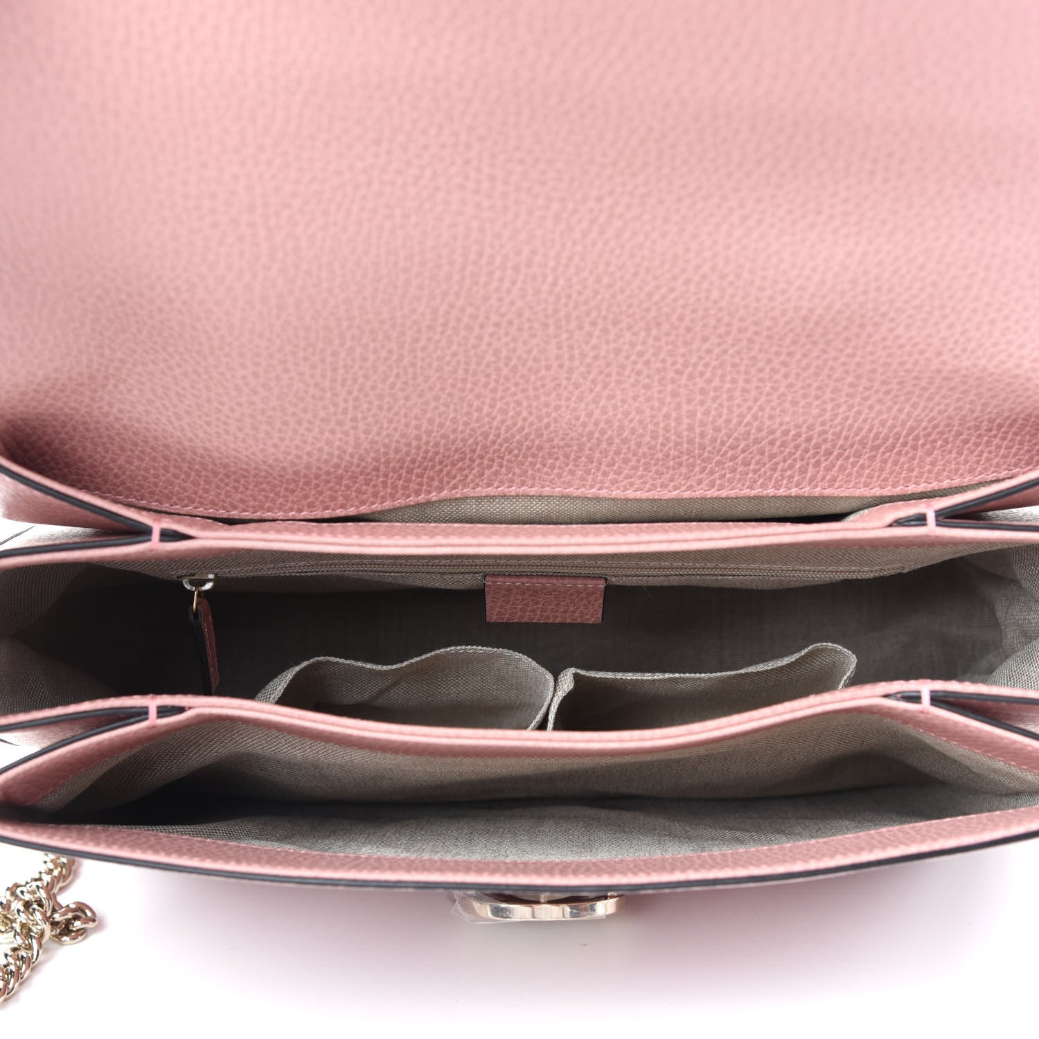 Gucci Dollar Calfskin Medium Interlocking G Top Handle Shoulder Bag Soft Pink 5 of 10