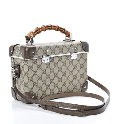 Gucci GG Supreme Monogram Globe-Trotter Beauty Case Brown 2 of 12