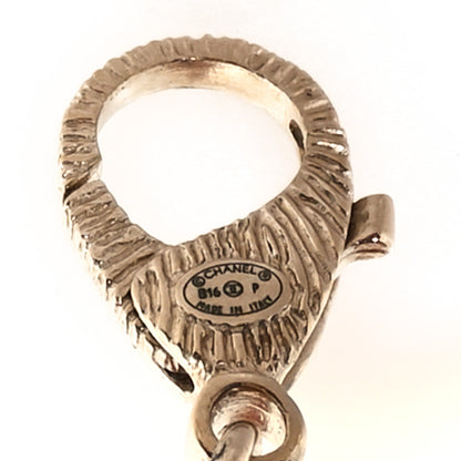 Chanel Pearl Quilted CC Long Necklace Light Gold 4 of 6