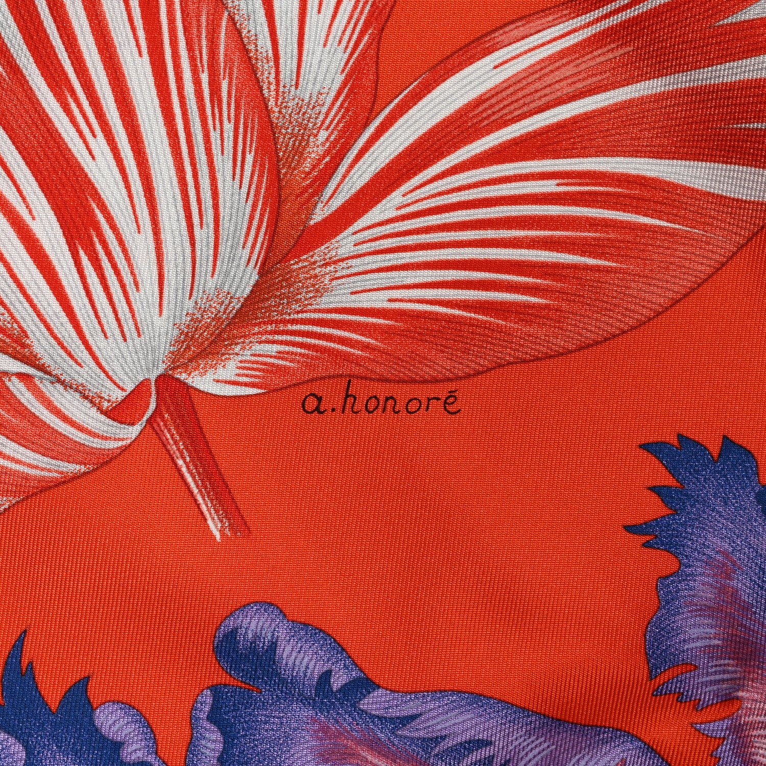 Hermes Silk Tulipomanie Scarf 90 Vermillon Rose Multicolor 7 of 12