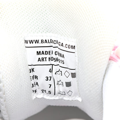 Balenciaga Rubber Mesh Tri-Color Womens Track.2 Open Sneakers 37 Pink Grey White 9 of 9