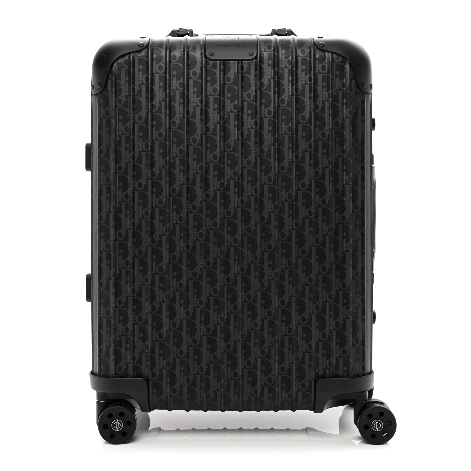 Christian Dior X RIMOWA Aluminum Gradient Cabin Luggage Black Multi 1 of 12