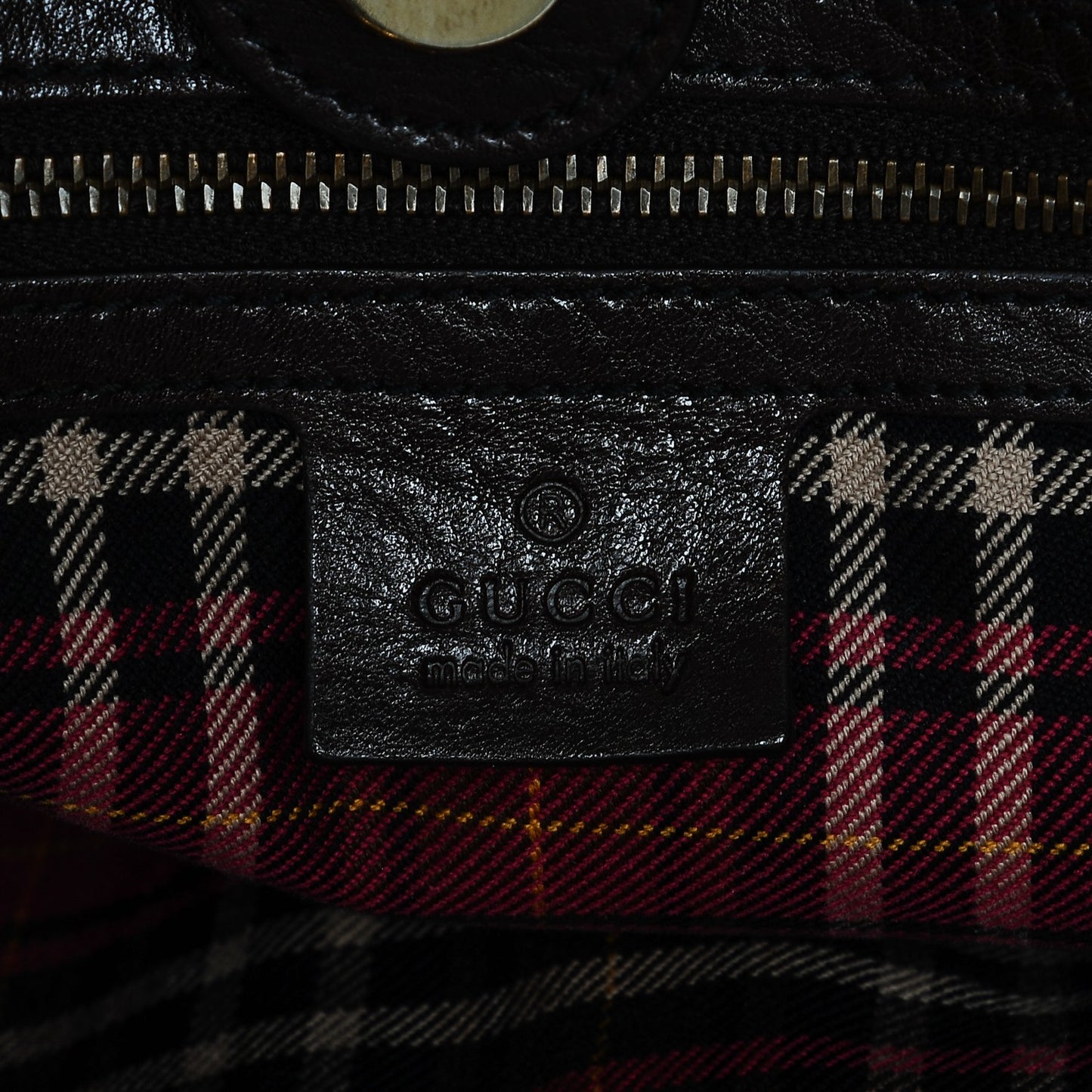 Crystal Monogram Large Babouska Tote Dark Brown