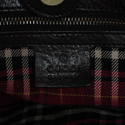 Gucci Crystal Monogram Large Babouska Tote Dark Brown 6 of 6