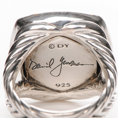 David Yurman Sterling Silver Diamond Black Onyx 17mm Albion Ring 55 7.25 4 of 4