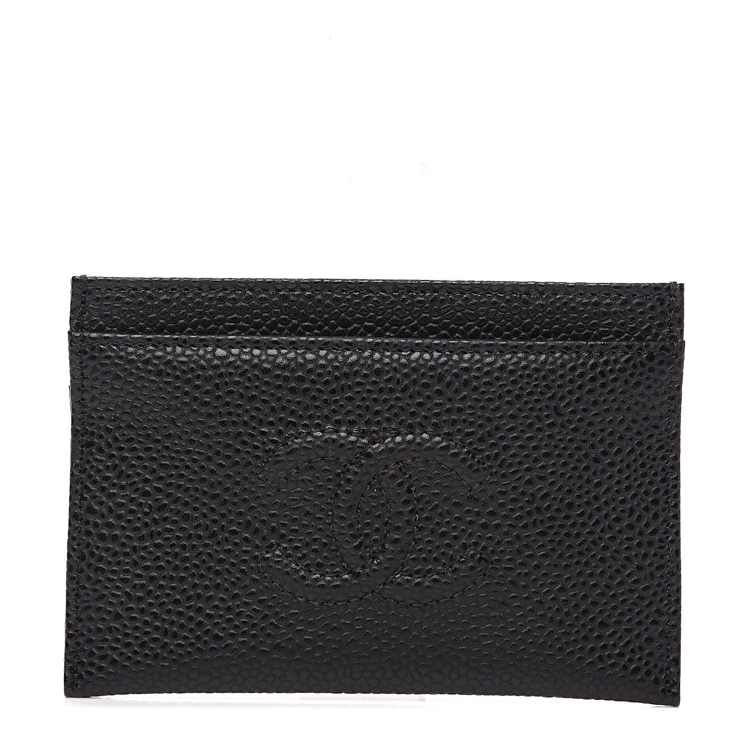 Chanel Caviar Timeless CC Card Holder Black 1 of 7